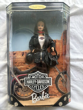 Vintage Mattel Harley-Davidson Motorcycle Barbie Doll Collector Series Mint Box